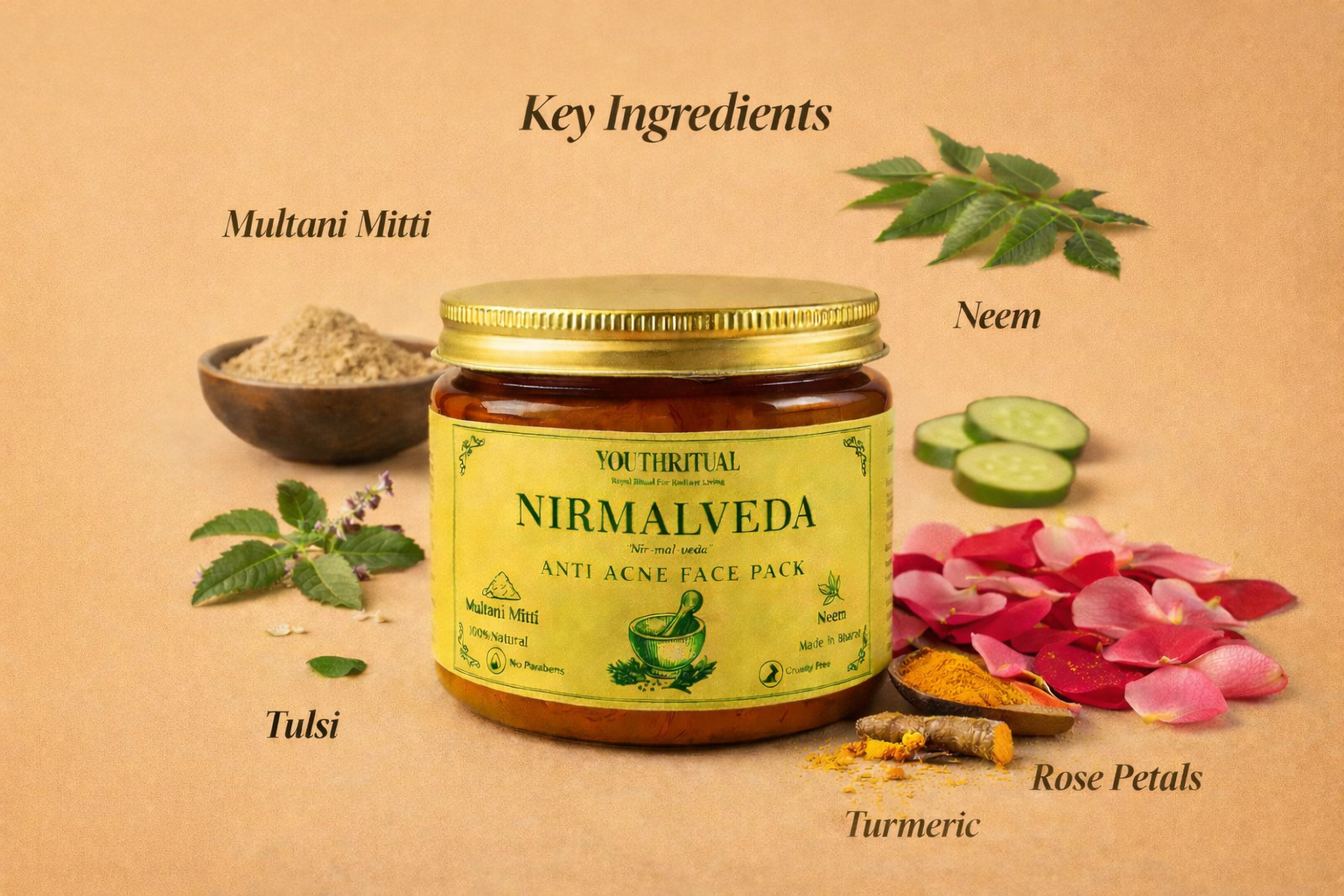 Youthritual Anti-Acne Multani Mitti Face Pack