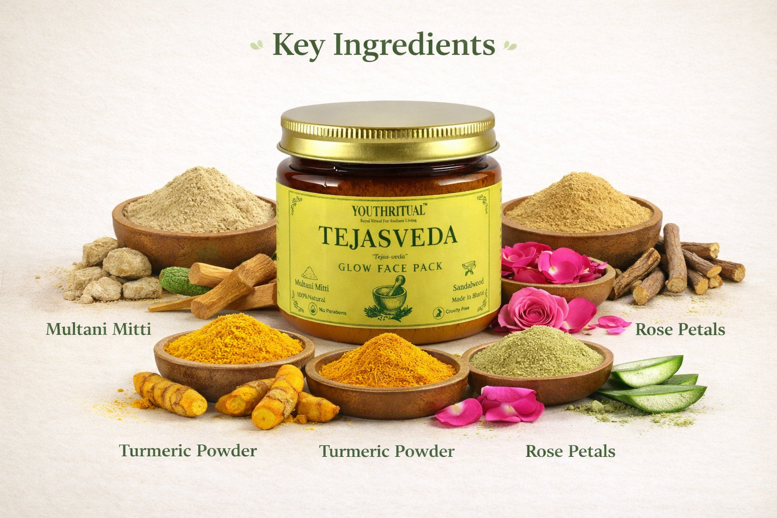 Youthritual Herbal Glow Multani Mitti Face Pack