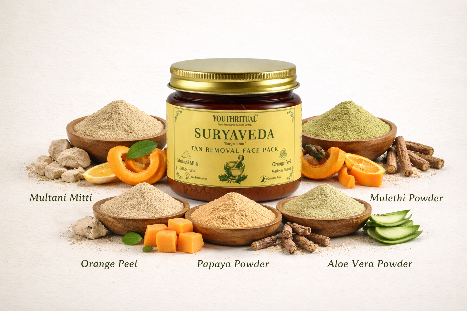 Youthritual Tan Removal Multani Mitti Face Pack